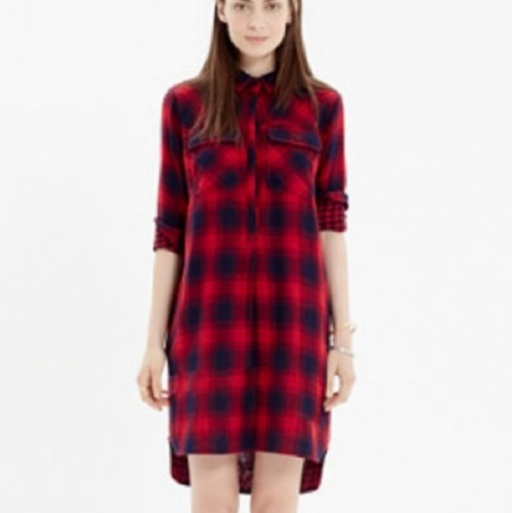 Madewell Albion Plaid Daywalk Shirt Dress
